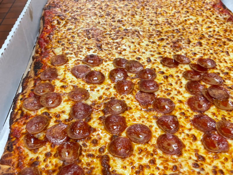 franco's pepperoni and cheese pizza